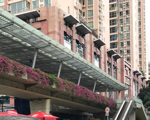 佛山禅城区第二座铝合金天桥—禅港西路(紫南翰林学校)人行天桥正式开通